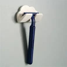 suporte p\ barbeador masculino feminino branco organizador p\ banheiro impressão 3d