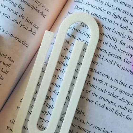 MARCADOR DE PÁGINA PERSONALIZADO IMPRESSÃO 3D BOOKMARK