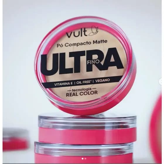 Pó Compacto Matte Ultrafino Vult 6g