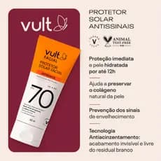 PROTETOR SOLAR FACIAL ANTISSINAIS FPS70 40ml