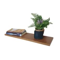 Prateleira de Parede com Suporte Invisivel Flutuante Quarto Sala Banheiro 60x20cm