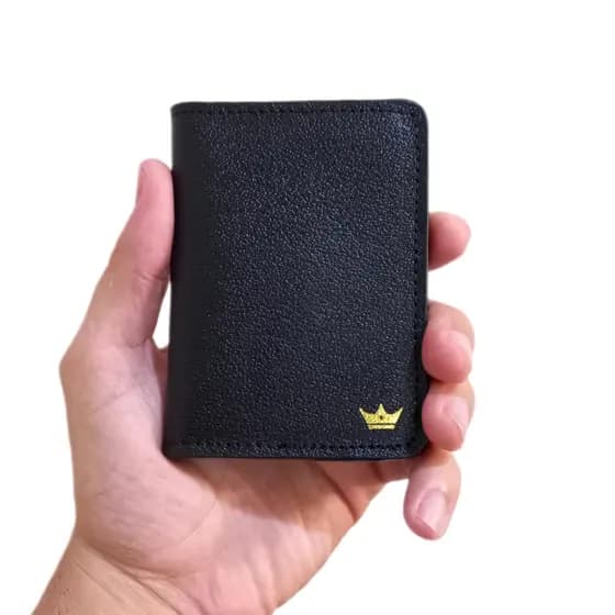 Carteira Porta Cartão Slim Masculina / Feminina Couro