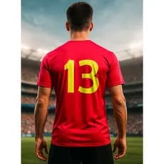 Camisa Esportiva Dry Fit Brasil Torcedor Gola Redonda Com Numero 13