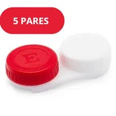 5 Pares Estojo para Lentes de Contato com Cores Sortidas • Case Porta Lentes Viagem • Higienizado