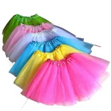 Saia de Tule Colorida Adulto e Juvenil 40cm Lisa - Fantasia Carnaval Cosplay Festa Junina