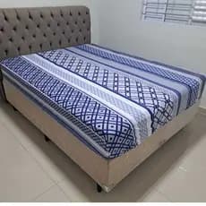 Lençol Casal com Elástico Liso e Estampado Avulso