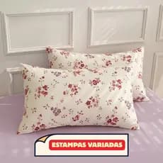 Fronha Estampada Micropercal 400 Fios Toque Macio Suave Estampas Diversas