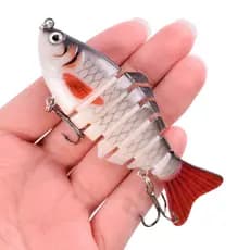 Isca Biônica Resistente para Pesca 15.5g Plástico Peixe Articulado 7-10cm