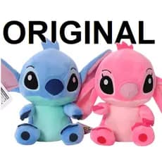 Lilo e Stitch de Pelúcia Importado Disney com Ventosa Angel Azul e Rosa Fofo Dormir Brinquedo Crianças Presente
