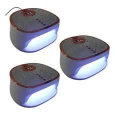 Kit 3x Cabines  Uv Sun Ab-99 288w 45 Leds - Secagem Rápida