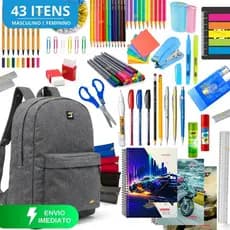 Material Escolar Completo Com Sem Estojo Escolar Masculino Mochila Escolar Masculina Volta As aulas