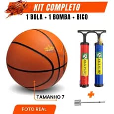 Bola de Basquete Oficial N°7 - Alta Aderência e Durabilidade