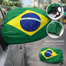 Kit Par Retrovisor Do Brasil Copa Universal Para De Carro