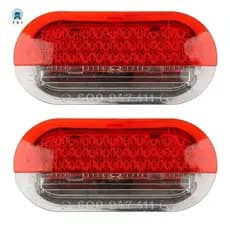 2X Lâmpada De Advertência De Cortesia Da Porta Interior Do Carro LED Qualidade Para Carocha Golf Jetta MK4 1999-2004 1J0947411B