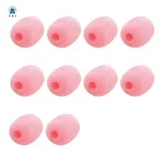 10 Pacotes De Fone De Ouvido De Lapela Microfone Pára-Brisas , Capa De Espuma Tamanho Mini Lavalier Rosa