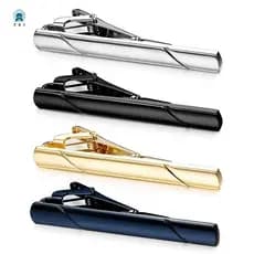 4Pcs Clipes De Gravata Para Homens Gravatas Regulares Casamento