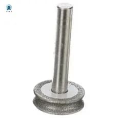 Rebolo Diamantado De Retificação Para Avião De Vidro Chanfro De Borda Reta Com Haste De 6mm