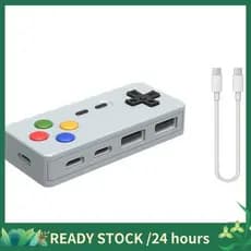 Adaptador De Interface USB Tipo C 4 Em 1 , HUB De Modelagem De Gamepad Para Controlador De Jogo , Computador Laptop , PC