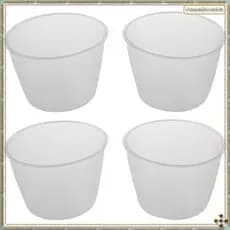 [Y K Z R] Plástico 120ml Copo Medidor De Arroz Elétrico Para Panela 4pcs Branco Claro