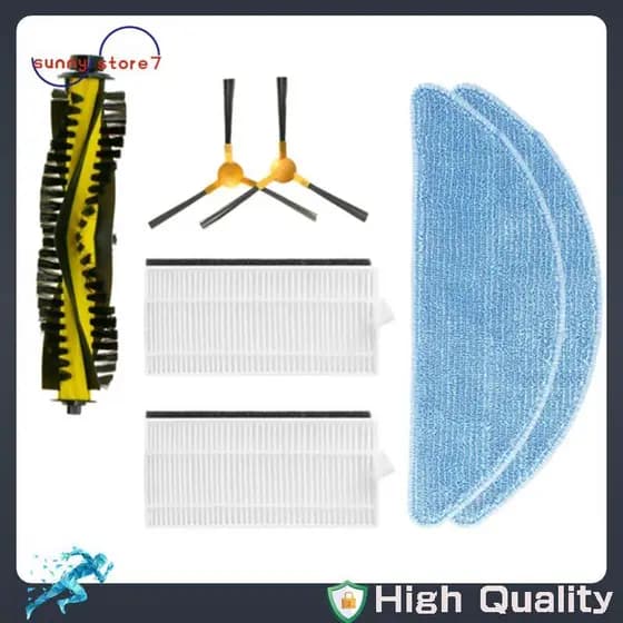 [Best S] Para Ikhos Criar NetBot S15 X500 X600 X500 Pro Robô Aspirador De Pó Principal Escova Lateral Mop Pano Acessório