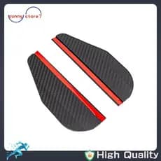 [Best sell S] 1 Par De Protetor De Chuva De Fibra De Carbono De PVC Para Carro , Espelho Retrovisor , Adesivo De Sobranc