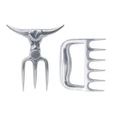 Kit Garra de Urso + Garfo Tridente + 12 Mini Tridente Petisco