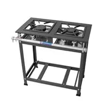 Fogão Baixa Pressão 2 Bocas Industrial 30x30 Económico Super Reforçado