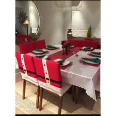 Capa de cadeira de natal kit com 6 capas