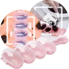 Boleador Chocalho 4 Cavidades Enrolador de Brigadeiro Forma Boleadora Molde para Enrolar Confeitar Docinhos 4 Doces