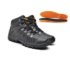 bota caterpillar coturno masculino lançamento+ palmilha gel