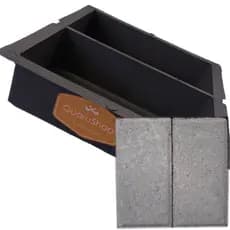 Kit 15 Peyver Forma Dupla Geminada H6 Bloquete holandês 20x10x06 - Molde Retangular Lajota H6 - Plástico Super Resistente PVC - Fabricação Calçadas, Decoração jardinagem, Pisos, Cimento, Concreto
