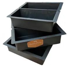 Kit 8 Formas Molde Retangular Lajota H6 20x10x06 Holandesa Tipo Lisa - Fabricação de Bloquetes para Pisos, Decoração, Jardim, Ruas e Calçadas