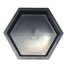 12 Forma Molde Sextavadas 25x25x8cm Hexagonal para Construção de Blocos Piso de Cimento Chão Jardim Rua Calçada Tijolo Bloco Bloquete