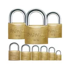 Cadeado Papaiz Original 2 Chaves - CR 20 25 30 35 40 45 50 60 70 mm - pequeno ou grande