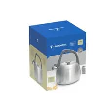 Chaleira Tramontina em Aço Inox com Apito e Cabo de Nylon 2,5 L altamente durável, mantém as características originais