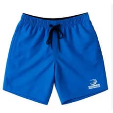 Shorts Menino 14 Anos Tamanho Bermuda Tactel treino Elastano Azul infanto juvenil