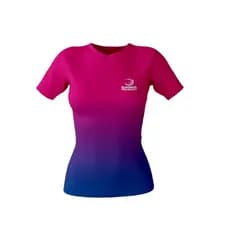 Baby look Feminino Dry Fit Anti  Odor Camiseta de Treino Academia Corrida Beach Tennis Proteção Uv50+