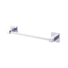 Porta Toalha Rosto Pequeno Barra 30cm Metal Inox Banheiro Toalheiro Cromado Quadrado Lavabo Premium