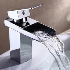 Torneira Misturador Monocomando Cascata Baixa Banheiro Metal