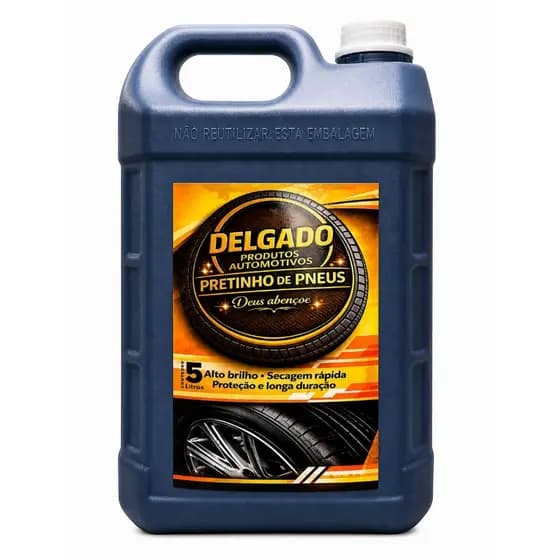 Pretinho Concentrado para Pneu Automotivo Delgado Produtos 5L