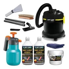 Kit Lavagem De Estofados Em Geral Carro Sofa + Aspirador Preto 110V