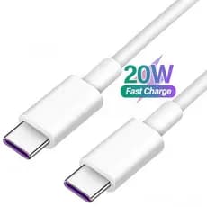 Cabo 20W USB Tipo-C x USB Tipo-C 1 metro Carga Rápida USB-C x USB-C Exbom CBX-PD01TCA