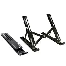 Suporte Para Notebook Clanm CS30 com 10 Níveis de Ajuste de Altura Suporta até 15,6" e 4kg Preto