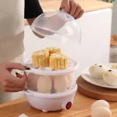Ovos Cozidos Egg Cooker duplo 14 ovos Cozedor Elétrico 110v Promoção
