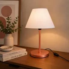 Luminária de Mesa Abajur Cúpula Injetada para Escritório Quarto Recepção Decoração Sala Moderno