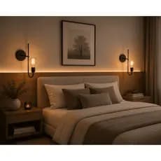 Luminária de Parede Arandela Slim E-27 Escritório Abajur de Cabeceira Quarto Recepção
