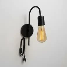 Luminária Arandela de Parede Luma E-27 C/ Interruptor Abajur Retrô Moderno 127v/220v