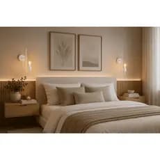 Luminária de Parede Arandela Slim E-27 Escritório Abajur de Cabeceira Quarto Recepção