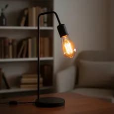 Luminária De Mesa Abajur L Retro Vintage Industrial em Alumínio Moderno Bivolt