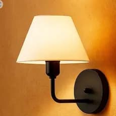 Arandela de Parede Retrô Vintage Charm com Cúpula Injetada Preto Bivolt I Quarto, Sala e Corredor